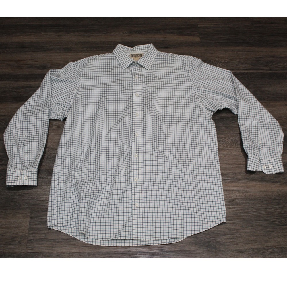 Duluth Trading Co. Mens XL Tall Checkered Button Up Shirt Long‎ Sleeve